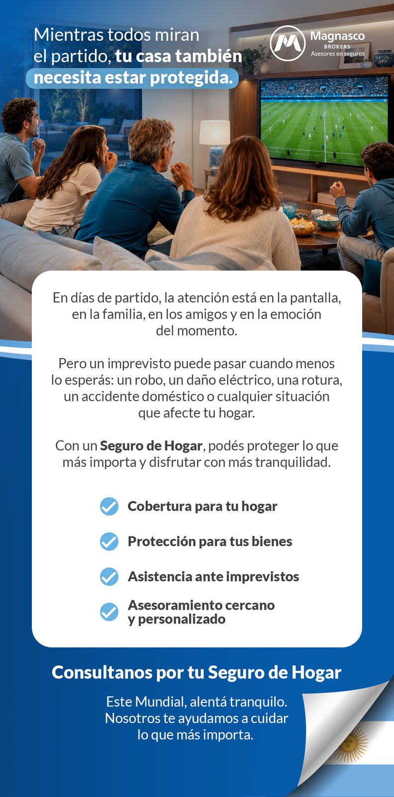 Diseño de mailing para Magnasco Brokers